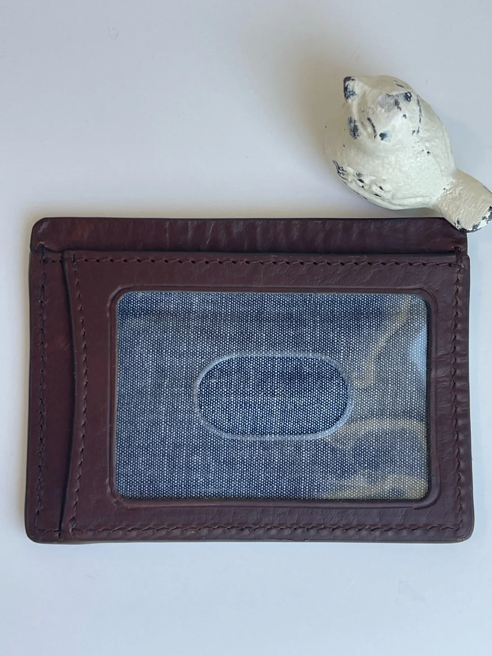TRASK Genuine Leather ID Card Case